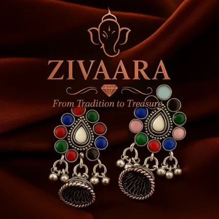 Multicolor Oxidized Earrings