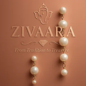 Elegant Long Pearl Drop Earrings for Women – Lightweight & Stylish