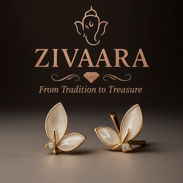 Elegant Butterfly Stud Earrings for Women – Minimal & Chic Design