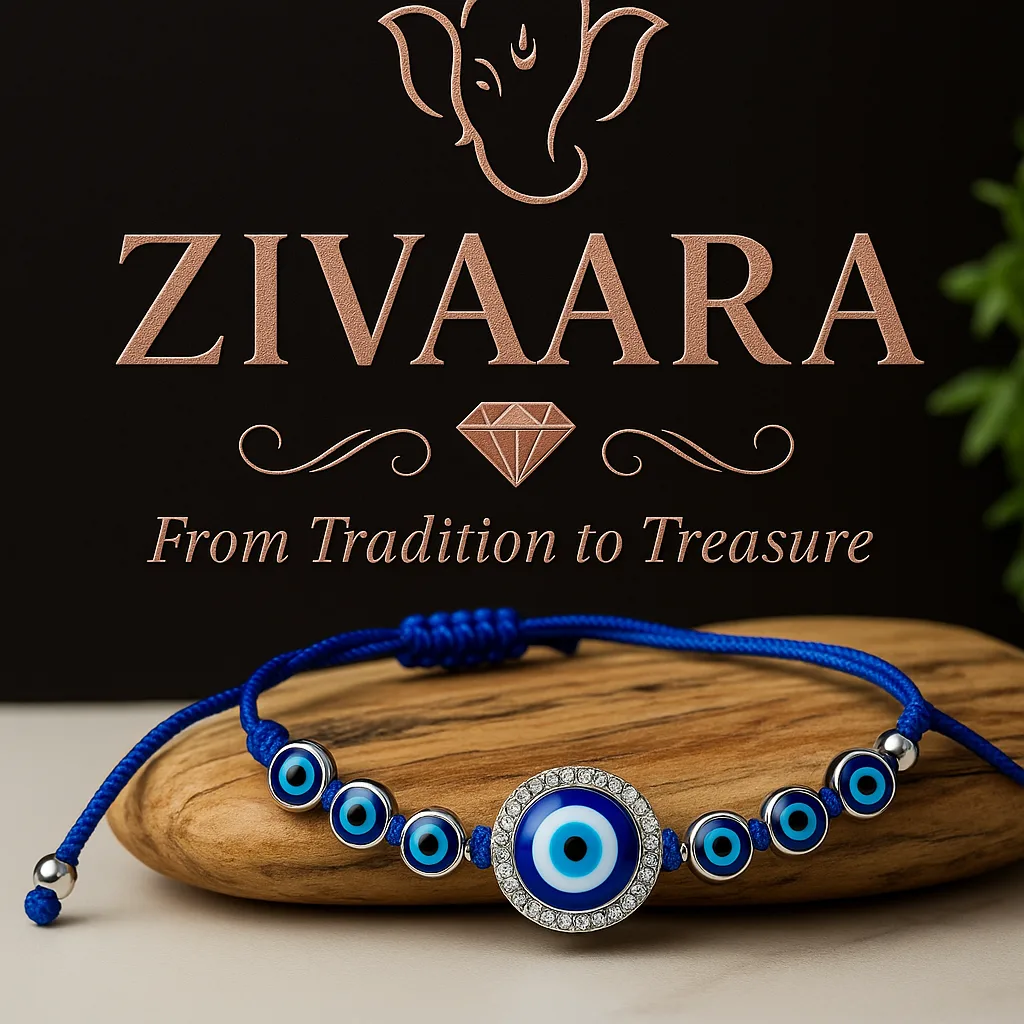 Elegant Blue Evil Eye Protection Bracelet – Adjustable & Stylish