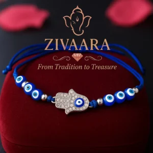 Hamsa Hand Evil Eye Blue Bracelet – Protection, Luck & Style