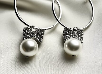 Pearl Hoop Earrings