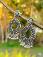 Oxidized Silver Earrings