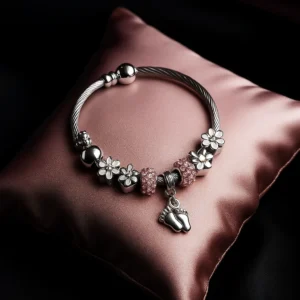 Baby Feet Charm Bracelet