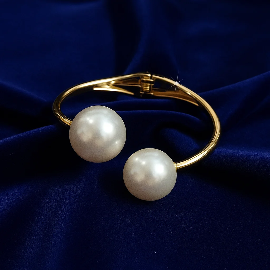 pearl bracelet, open cuff bracelet, gold-plated bracelet for women, minimal jewelry for women, elegant pearl jewellery, beach style bracelet, trendy women’s bracelet, Zivaara bracelet, premium pearl cuff, luxury women’s accessories pearl bracelet, open cuff bracelet, gold-plated bracelet for women, minimal jewelry for women, elegant pearl jewellery, beach style bracelet, trendy women’s bracelet, Zivaara bracelet, premium pearl cuff, luxury women’s accessories