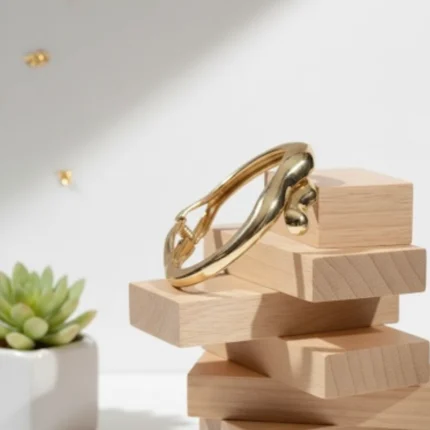 Gold snake bracelet for women